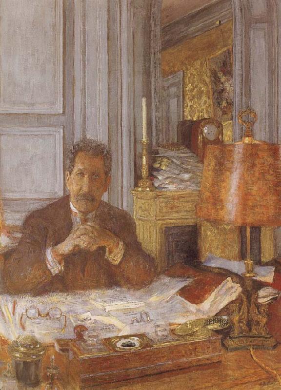 Edouard Vuillard Opal harp in his office oil painting picture